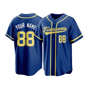 Custom Made Baseball Game Jersey Stretch Polyester Vintage Inspired Private Branding Skin Friendly Reflective <b>Vinyl</b> - Product Image 3