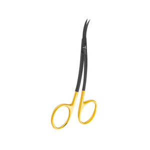 Ciseaux chirurgicaux TC irlandais de qualité supérieure, courbés, 5,5 pouces, noir/doré, pour microchirurgie vasculaire et chirurgie plastique, en acier allemand, instruments chirurgicaux - Product Image 1
