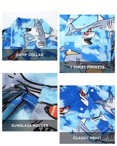 Secado rápido, moderno, corte holgado y relajado, para niños y hombres, estampado o de color liso, informal para otoño e invierno, corte ajustado, color liso. - Product Image 6