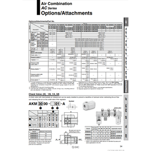 Clapet anti-retour AKM4000-02-A pneumatique SMC - Product Image 2