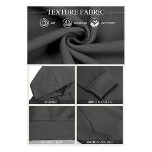 Customizable Polyester Cotton Winter Hoodie <b>Tech</b> Sporty Blank Soft Light Weight Unisex Pullover French Terry Quick Dry Hoodies - Product Image 2