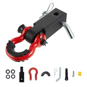 Gancio di traino per impieghi gravosi da 2 pollici con anello a D e perno di bloccaggio, resistenza alla rottura 52900 libbre, compatibile con ricevitori 52900 - Product Image 6