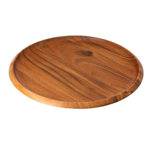 Assiette à dîner en bois artisanal, durable, en bois naturel, pour la décoration de table et l'usage quotidien - Product Image 1