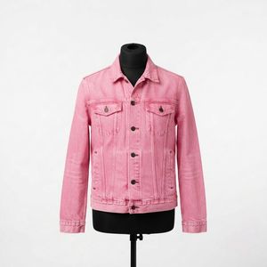 Veste en jean pour homme 100% coton respirant et à séchage rapide, modèle classique, tendance du moment - Product Image 1