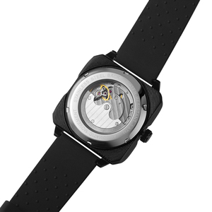 Reloj de pulsera de silicona luminoso, deportivo, cuadrado, para hombre, resistente al agua, con movimiento Seagull, automático, mecánico - Product Image 5