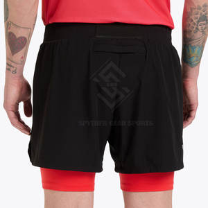 OEM Services Reasonable Price Solid Casual <b>Mid</b> Waist Double <b>Layer</b> Shorts for Men Custom Design Eco-Friendly Quick Dry - Product Image 4
