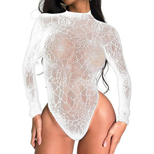 Solid Trader <b>Top</b> Quality Hot Selling Pure Color Body Suit Sexy <b>Mesh</b> Design Stretchy Outwear <b>Women</b> Beach Wear - Product Image 1