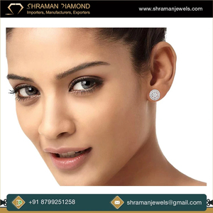 925 <b>Silver</b> Rhodium Plated Custom Wholesale Multi Size Cluster Halo Moissanite Cute Luxury Stud <b>Earring</b> Flower Charm Anniversary - Product Image 5