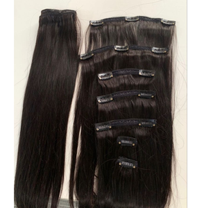 Extensions de cheveux vierges indiennes à clipser 100% naturelles, aspect naturel premium - Product Image 2