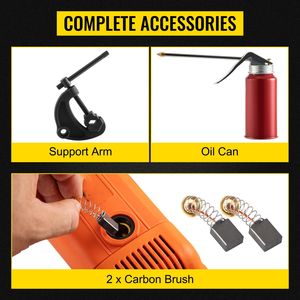 Macchina filettatrice elettrica industriale da 2300W 110V portatile per tubi in rame con 4 filiere per tubazioni da 1/2'' e 1 1/4'' - Product Image 3