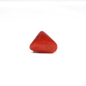 Natural Red Coral Loose Gemstone 8.55 Carat Pear Shape for Fine Jewelry - Product Image 3