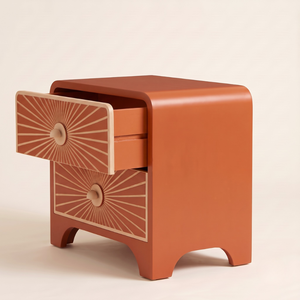 Bone Inlay <b>Bedside</b> Table Artisan Furniture Bedroom Nightstand Luxury Interior <b>Storage</b> Cabinet - Product Image 5