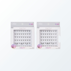 Extensions de cils volumineuses Olrio sans colle, cils individuels, paquet unique PLUS transparents courts, 2 types (choisissez 1) faux cils - Product Image 6