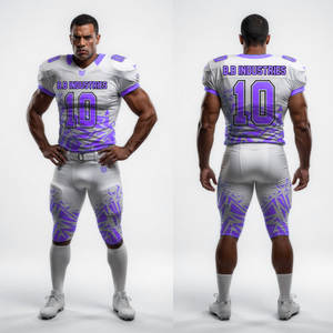 Uniformes de Fútbol Americano con Múltiples Diseños, Pantalones Cortos Estampados, Ligeros, que Absorben la Humedad, Ropa Deportiva para Equipos Adultos, Sublimación Personalizada OEM - Product Image 5