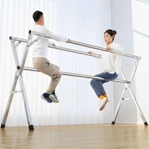 Tendedero de Ropa Plegable Portátil de 2.0m con 3 Varillas para Uso en Interiores y Exteriores, Ahorra Espacio, Duradero - Product Image 6