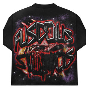 เสื้อยืดผู้ชาย 100% ผ้าฝ้าย ทรงโอเวอร์ไซส์ ไหล่ตก สไตล์สตรีทแวร์ เสื้อผ้าผู้ชาย สกรีนโลโก้ได้ เนื้อผ้าหนา ทรงบ็อกซี่ เสื้อยืดลายกราฟิกสำหรับผู้ชาย - Product Image 2