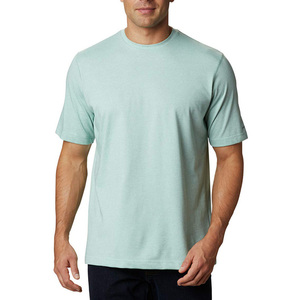 Fabricantes de Camisetas OEM, Camisetas Personalizadas de Manga Corta con Logotipo Frontal 100% Algodón para Hombre, Cuello Redondo, Casuales, Transpirables, de Secado Rápido, para Fitness - Product Image 2