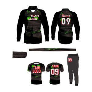 OEM Custom Paintball Uniform Set with Long Sleeve Jersey Short Sleeve Shirt Matching Pants and <b>Headband</b> Breathable - Product Image 2