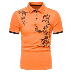Men's <b>White</b> Short Sleeve <b>Polo</b> Shirt With Black Tribal Print Contrast Trim Slim Fit Casual Poplin T-Shirt - Product Image 5