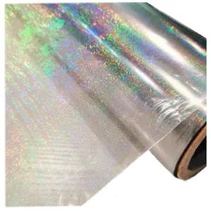 Película Adhesiva Holográfica de PET para Manualidades y Pegatinas, Película de Laminación Láser Dicroica Transparente - Product Image 3