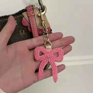 Cutset Embraided Seed Beaded Keychain Lightweight Keyring Customized Handmade charms For <b>Keys</b> Bag Gift Boho Beaded Accessories - Product Image 1