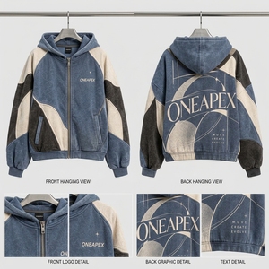 Ensemble de survêtement en polaire pour femmes, veste à capuche zippée, pantalon large, tenue décontractée streetwear, ensemble deux pièces, vêtements de sport ONEAPEX, style tendance - Product Image 4