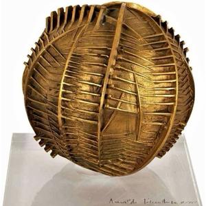 Escultura Abstracta Icónica de Latón y Aluminio, Arte Decorativo en Metal, Estatua Decorativa, Figura de Arte Metálico para Hotel, Decoración de Mesa para el Hogar - Product Image 4