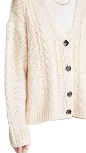 Cardigan long en maille torsadée unie à boutons pour femme, style décontracté, idéal pour l'hiver – Vente en gros - Product Image 4