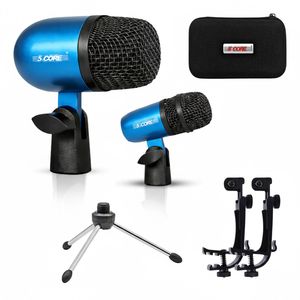 ชุดไมโครโฟนคอนเดนเซอร์แบบคาร์ดิออยด์ XLR สำหรับเครื่องดนตรีระดับมืออาชีพ รุ่น Conga Mic Snare Tom Set - Product Image 1