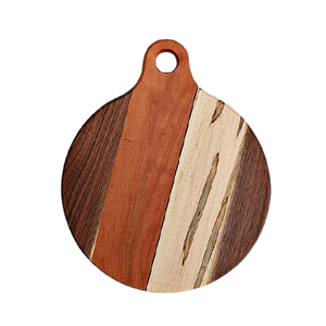 Planche à découper artisanale en bois naturel, planche à découper solide de qualité supérieure, planche de service rustique pour la cuisine, pour la préparation des aliments et la table - Product Image 4