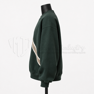 Custom Men's <b>Sweatshirt</b> Oversized Crewneck Pullover <b>Fleece</b> <b>Sweatshirt</b> Streetwear Casual <b>Sweatshirt</b> Manufacturer Wholesale - Product Image 4