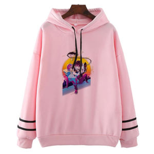 Custom Terry Heavyweight 100% Cotton ODM Washed Black Pullover Hoodie with Sublimated Print Front Logo - Product Image 2