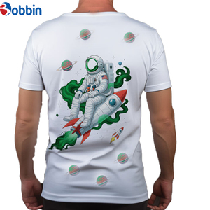 เสื้อยืดพิมพ์ลายแบบซับลิเมชั่นสำหรับผู้ชาย สวมใส่สบาย ทันสมัย ปรับแต่งได้ ผลิตจากผ้าสแปนเด็กซ์/โพลีเอสเตอร์ย้อมสี ป้องกันการหดตัว - Product Image 2