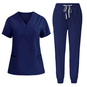 High Quality Medical <b>Scrub</b> Uniform Short Sleeve <b>Scrubs</b> <b>Top</b> Hospital Clothing Medical Women <b>Scrubs</b> Uniform Suits - Product Image 2