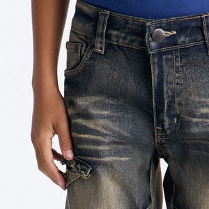 กางเกงยีนส์เดนิมวินเทจ ดีไซน์ทันสมัย สวมใส่สบาย ทรงหลวม ชุดลำลองสมาร์ทแคชชวลสำหรับเด็กผู้ชาย คอลเลคชั่นขายส่ง - Product Image 2