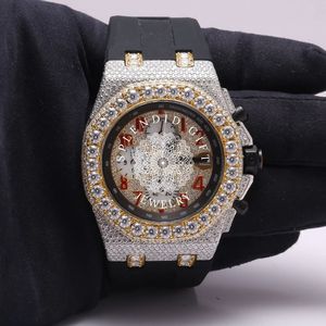Montre de luxe pour homme en argent et quartz avec mouvement ETA, résistance à l'eau 10m, bracelet en silicone noir, cadran en cristal saphir 28mm - Product Image 4