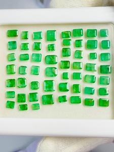 มรกตแซมเบียธรรมชาติทรงเหลี่ยม 55 ชิ้น 30.20 กะรัต รับรองโดย IGI สีเขียวพรีเมียม ความเงางามเยี่ยม คุณภาพดีเยี่ยม สำหรับ - Product Image 6