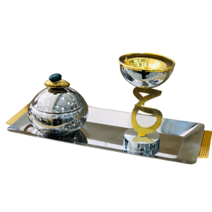 Ensemble brûleur d'encens en acier inoxydable avec finition martelée, diffuseur aromatique, utilisation toutes saisons, support de parfum d'intérieur - Product Image 5