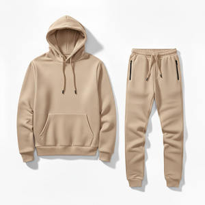 Conjunto Deportivo de Otoño/Invierno 2025 para Mujer, Sudadera con Capucha Forrada de Felpa, Color Sólido, 100% Algodón, Antibacteriano - Product Image 4