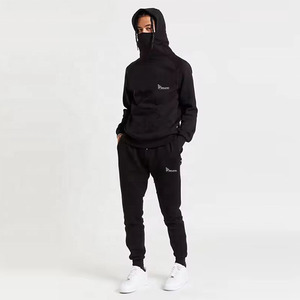 Heavyweight 500GSM Cotton Tracksuit | French Terry <b>Hoodie</b> & Jogger Sweatpants Set Quick-Drying Breathable <b>Lightweight</b> Casual - Product Image 4