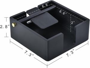 Porta Servilletas de Madera con Logotipo Personalizado, Dispensador de Papel Tisú Plano de Madera Natural con Brazo Pesado para Suministro de Cafeterías y Hoteles, Venta al Por Mayor - Product Image 6