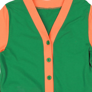 Cardigan pour homme de l'Université FAMU, orange et vert, pull en tricot d'hiver, broderie unisexe, laine acrylique personnalisée, séchage rapide, col en V, manteau OEM - Product Image 3