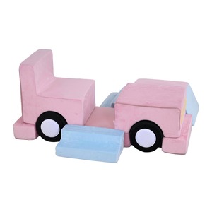 Juego de Coches de Espuma Montessori para Niños Pequeños – Juguete de Coche Modular Ecológico con Cubierta de Terciopelo para Uso Preescolar - Product Image 4