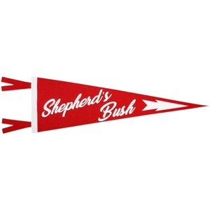 Bandera Roja de Shepherd's Bush, Poliéster Resistente, Rectangular, Impresión por Transferencia Térmica, para Actividades Promocionales - Product Image 1