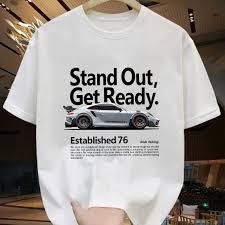 Camiseta Gráfica Retro de Coche - Camiseta Streetwear con Lavado Ácido 'Stand Out' - Top de Estética Vintage de Carreras con Corte Holgado - Product Image 2