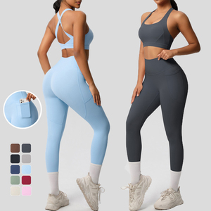Fabricante de Conjuntos Deportivos para Gimnasio, Ropa Deportiva para Mujer, Leggings de Cintura Alta, Sujetador Deportivo, Traje de Yoga, Venta al Por Mayor, Personalizado, OEM, ODM - Product Image 6