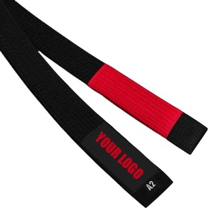 Cinturones de karate de alta calidad para hombre, bordado personalizado, todos los tamaños, de color, taekwondo, judo - Product Image 1