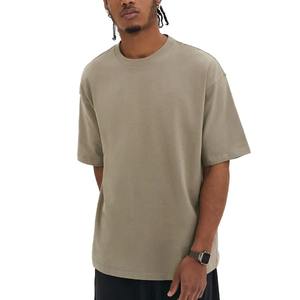 T-shirt en coton épais délavé à l'acide, style streetwear, personnalisable avec logo, vintage, pour homme - Product Image 4