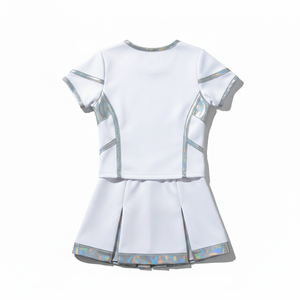 Uniforme de Porristas de Lujo con Pedrería, Manga Larga, Ropa de Alto Rendimiento para Equipos Profesionales de Competición, Venta al Por Mayor - Product Image 3