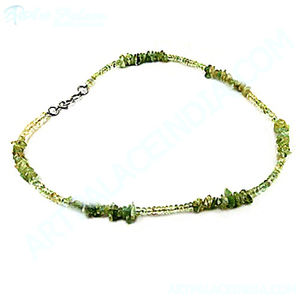 Collier de belles perles occasionnel Aquamarine Gemstone Collier en argent 925 Bijoux Pierres précieuses brutes Cadeau Souvenirs - Product Image 3